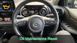 2023 MAZDA 2 oil maintenance reset [upl. by Nayrda]