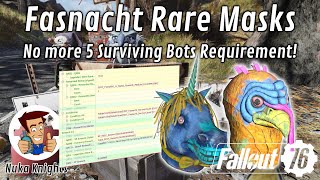 Fallout 76 Fasnacht Rare Rewards Drop Requirements have been changed [upl. by Zins]