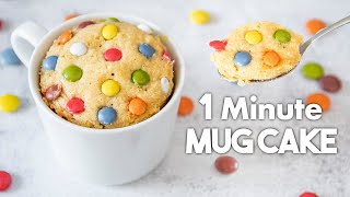 1 Minute MampM Mug Cookie 🍫  Easy Microwave Desserts [upl. by Susan552]