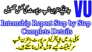 Internship report complete details  How write a internship report  Internship information part 2 [upl. by Costa]