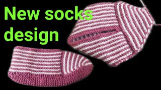 गर्म जूती बनाये बहुत आसानी से JuttiJurabLadies Socks  Ladies woolen socks knitting 🦋 in hindi [upl. by Ramed940]