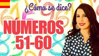 Numbers in Spanish 5160 [upl. by Ahtela]