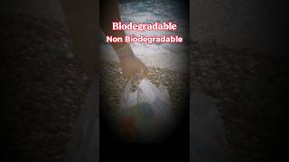 BIODEGRADABLE AND NON BIODEGRADABLE WASTE biodegradable nonbiodegradable shorts viraltreanding [upl. by Rozalin]