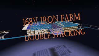 Linked stacking 168v iron farm 34svillage showcase [upl. by Lamberto]