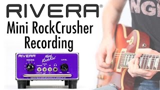 Rivera Mini RockRec Loadbox Demo w Marshall JCM800 Fender Bassman and Super Reverb [upl. by Thorman]