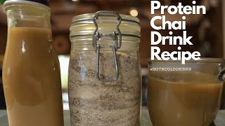 The BEST Instant PROTEIN Chai Drink Mix HotnColdDrinks Collab by MilknHoneyHeritageFarmz [upl. by Rizan]