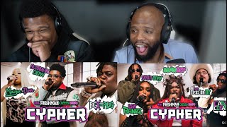 2024 XXL Freshman Cypher  POPS REACTION [upl. by Ardnalahs]