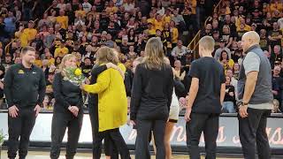 Iowa womens basketball senior dayCaitlin Clark [upl. by Kalvn]