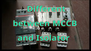 TAMIL difference between isolator and circuit breakerisolatormccbcircuit breaker mcb [upl. by Ahsok153]