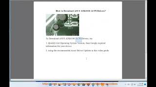 Download ASUS ATK0100 ACPI Drivers for Windows 2024 updated [upl. by Elyse]