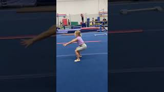 Everleigh Rose learned a Back Handspring GYMNASTICS shorts [upl. by Anivlem]