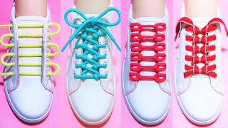 35 Ways to tie your shoelaces How to tie shoelaces shoes lace styles shoelace shorts viral [upl. by Neslund233]