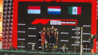 F1 Abu Dhabi Grand Prix Podium Ceremony  Incomplete [upl. by Atneuqal]