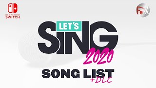 Lets Sing 2020  Song List Nintendo Switch [upl. by Alyled]