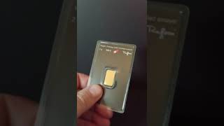 2 Gram Argor Heraeus Gold Bar Unboxing [upl. by Lotsirk84]