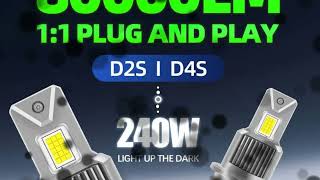 D4S D4R D2R D2S LED Headlight Bulbs 2023 [upl. by Urd176]