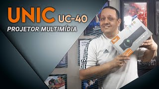 Projetor Unic UC 40 bom e barato Fazendo a análise e tirando as dúvidas [upl. by Crowe]