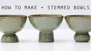 Making Stemmed Bowls from Beginning to End [upl. by Blondelle946]