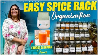 SpiceRack Organisation  Easy amp User friendly  Indian Kitchen In Dubai  Healthy Morning Juice [upl. by Rowena]