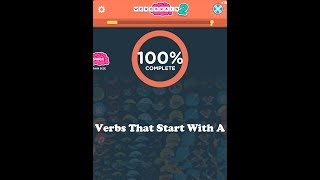 Wordbrain 2 Verbs that Start With A Answers [upl. by Uzziel]