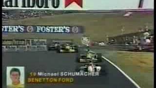 1992HungaroringMichael Schumacher Crash [upl. by Hanan]