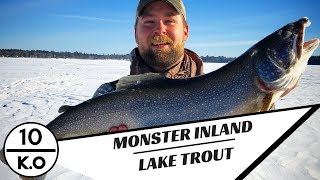 AMAZING Day Ice Fishing  Lake Trout Madness  2018 MN [upl. by Harilda]