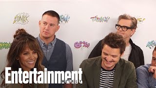 Channing Tatum Halle Berry Colin Firth amp Cast Talk Kingsman  SDCC 2017  Entertainment Weekly [upl. by Marilyn]