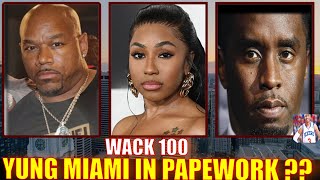 WACK 100 REACTS TO YUNG MIAMI BEING IMPLICATED IN DIDDYS PAPERWORK ON CLUBHOUSE 👀👀👮🏽‍♀️👮🏽‍♀️🔥🔥 [upl. by Ruelle827]