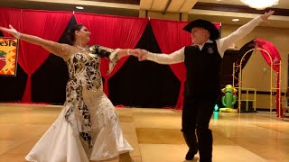 Eric Marcotte  Stacy Marcotte  Crown  Waltz  Camera 2  2024 New Mexico Dance Fiesta [upl. by Eittel]