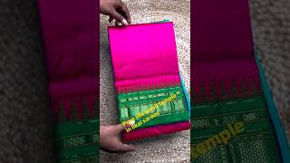 Pure silk Ilkal saree with contrast blouse piece uttarkarnataka [upl. by Eelram487]