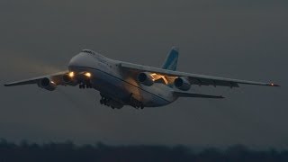 ADB Antonov124 at ZRH  WONDERFUL SOUND [upl. by Denny]