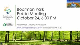 Boorman Park Public Meeting  October 24 2024 [upl. by Enetsuj578]