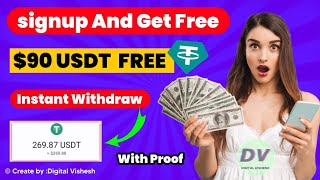 New Usdt Earning Site  Usd Site 2024 Without Investment  Usdt Earning Website [upl. by Liryc942]