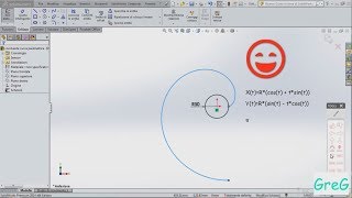 SolidWorks Tutorial  Evolvente di Cerchio  Involute of a Circle [upl. by Krebs]