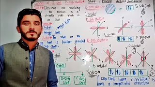 Concept of S and P subshellShapes of orbitalConcept of OrbitalSubshell in URDUHINDI iqbalbiology [upl. by Carmine]