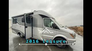 2016 Leisure Travel Vans Unity 24CB B Class Motorhome Interior Video Tour [upl. by Nnairek480]