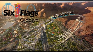 Six Flags Qiddiya  Falcons Flight  Amazing progress [upl. by Hildagarde843]