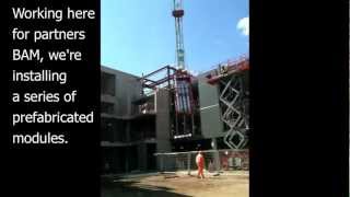 Imperial Tobacco HQ first prefab goes in [upl. by Ahsiugal]