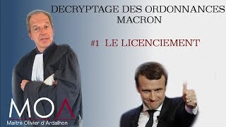 ORDONNANCE MACRON décryptage sur le licenciement [upl. by Eves]