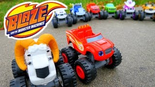 BLAZE AND THE MONSTER MACHINES with The Bighorn Truck a Blaze Monster Machines Parody [upl. by Rogergcam73]