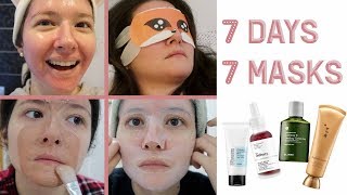 7 Gün 7 Maske  Vlog The Ordinary Blithe Sulwhasoo Skinfood Cosrx maskelerini denedim SUBS [upl. by Nosyerg]