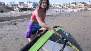 How to get to the water with windsurfing equipment  Black Team Academy [upl. by Arimihc]