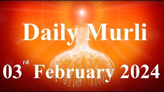 Daily Murli English 3 February 2024daily English murlimurli in EnglishEnglish murli todayMurli [upl. by Reuven]