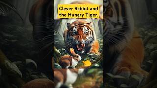 Clever Rabbit and the Hungry Tiger rabbit cat kitten funny ai animals animation cartoon [upl. by Yajeet]