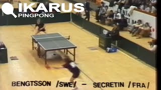 Jacques Secrétin  Stellan Bengtsson  European Table Tennis TOP 12 1981 [upl. by Akirdnuhs290]