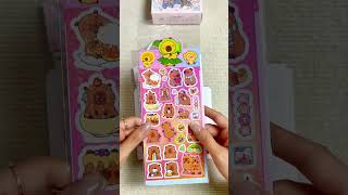 ASMR Immersive Stickers💕 stickers journaling DIY scrapbook sticker journaling shorts asmr [upl. by Absalom]