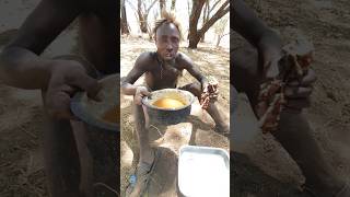 Bushmen Life in the Bushafrica hadzabetribe africantribe food hadzatribe shorts [upl. by Emanuel388]