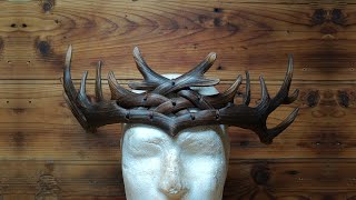 Antlers Crown Leather Video Tutorial [upl. by Eddana]