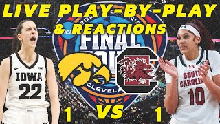 Iowa Hawkeyes vs South Carolina Gamecocks National Championship  Live PlayByPlay amp Reactions [upl. by Kimberley]