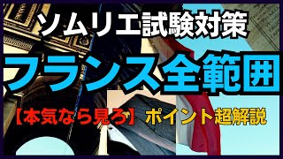 【2024年】フランス全範囲 ソムリエ試験対策 『本気で目指すなら見ろ』 ワインソムリエ・ワインエキスパート 独学 15倍速推奨 [upl. by Ribal]